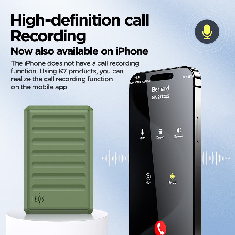 IKOS 7 Device for Non-PTA Phones and JV Phones Calling Data and Call Recording Features